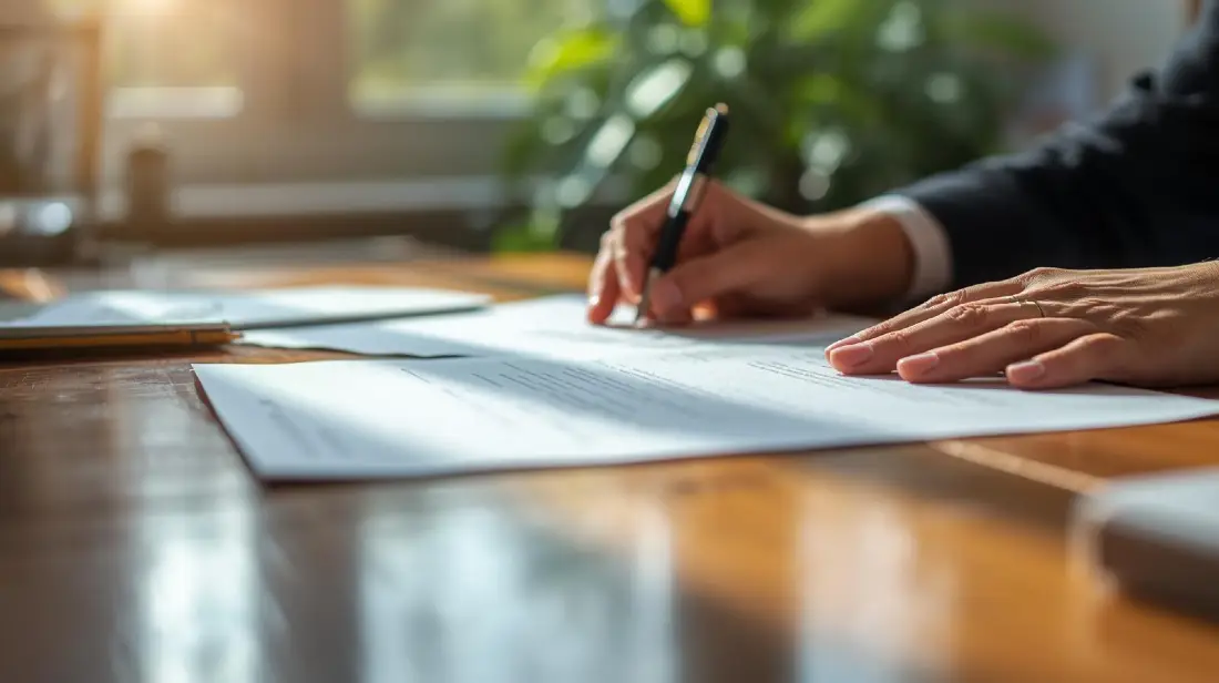 Podpisywanie aktu notarialnego przy zakupie działki rekreacyjnej